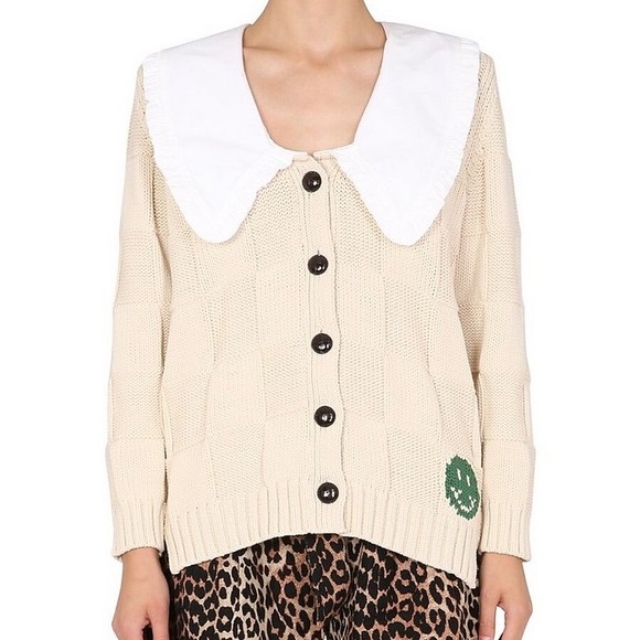 ❗️SOLD❗️BNWT Ganni Collared Cardigan - Picture 5 of 6